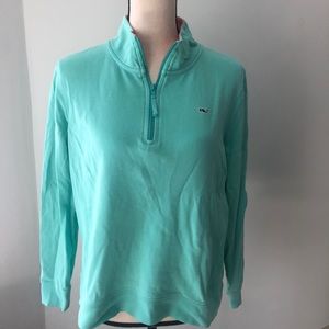Vineyard vines turquoise teal quarter zip